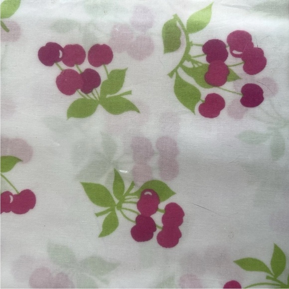 Company Kids Queen Duvet Cover Cherry Tree 100% Cotton White Pink Green New - Picture 4 of 4